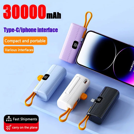 5000Mah Mini Power Bank for iPhone, Samsung, and Xiaomi